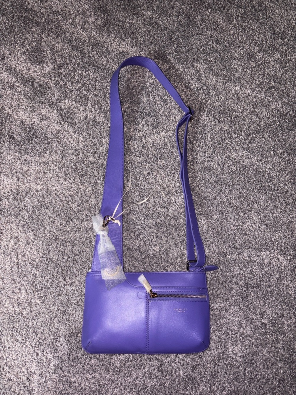 RADLEY LONDON Purple Leather Crossbody Bag